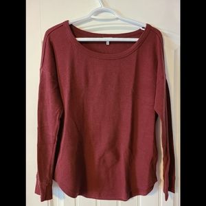 Burgundy long sleeve